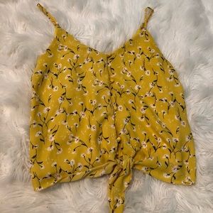 Yellow floral top